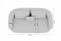 Dvojsedačka Finezal - béžový šenil Cremona 02 Pohovka Finezal dvoumístná - Cremona 02