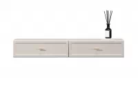 konzole závěsná Lorini 100 cm se zásuvkami - kašmír / zlote Úchytky T-bar konzole závěsná Lorini 100 cm se zásuvkami - kašmír / zlote Úchytky T-bar