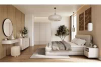 konzole závěsná Lorini 100 cm se zásuvkami - kašmír / zlote Úchytky T-bar konzole závěsná Lorini 100 cm se zásuvkami - kašmír / zlote Úchytky T-bar