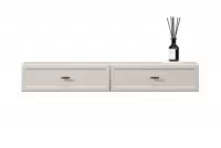 konzole závěsná Lorini 100 cm se zásuvkami - kašmír / černá Úchytky T-bar konzole závěsná Lorini 100 cm se zásuvkami - kašmír / černá Úchytky T-bar