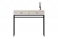 konzole Lorini 100 cm se zásuvkami - kašmír / černá Úchytky T-bar / Rošt konzole Lorini 100 cm se zásuvkami - kašmír / černá Úchytky T-bar / Rošt