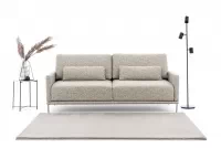 Pohovka s funkciou spánku Meloria - šedá látka ľahkočistiaca Leo 15 Pohovka s funkciou spánku Meloria - šedá látka ľahkočistiaca Leo 15