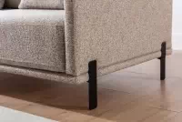 Pohovka s funkciou spánku Meloria - šedá látka ľahkočistiaca Leo 15 Pohovka s funkciou spánku Meloria - šedá látka ľahkočistiaca Leo 15