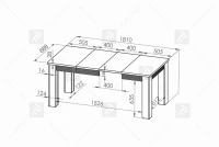 Stůl Kitoko 15 - MDF Bílý Nábytek do jídelny