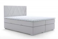 Boxspring postel Nelso 160x200 cm světlá postel čalouněná do ložnice 