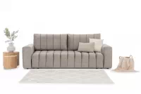 Rozkládací pohovka Basco - šedá tkanina Loft 18 Silver Pohovka rozkládací Basco