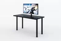 Výškově nastavitelný herní stůl Lamit 135 cm - černá psací stůl gamingowe Lamit 135 cm z regulacja wysokosci - Černý 