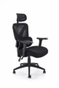 Ergonomické kancelárske kreslo Lorendi otočné - čierna ekokoža Kreslo ergonomiczny Lorendi otočna - Čierny 