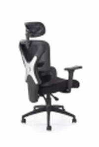 Ergonomické kancelárske kreslo Lorendi otočné - čierna ekokoža Kreslo ergonomiczny Lorendi otočna - Čierny 