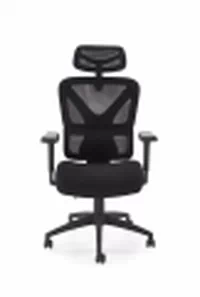 Ergonomické kancelárske kreslo Lorendi otočné - čierna ekokoža Kreslo ergonomiczny Lorendi otočna - Čierny 