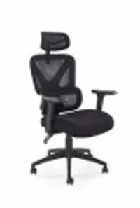 Ergonomické kancelárske kreslo Lorendi otočné - čierna ekokoža Kreslo ergonomiczny Lorendi otočna - Čierny 