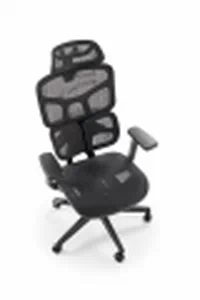 Ergonomické kancelárske kreslo Lorendi otočné - čierna ekokoža Kreslo ergonomiczny Lorendi otočna - Čierny 