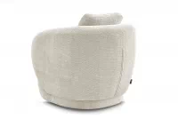 Otočná křeslo Finezal - béžový šenil Cremona 02 Křeslo Finezal obrotowy - Cremona 02