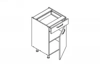 KAMMONO M4 DSS50/1 - dolná skrinka so zásuvkou Starmotion Slim szkic Skrinka kam 