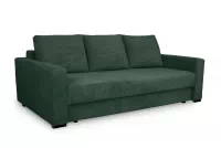 Canapea extensibilă Bizon - tapițerie catifea verde Lincoln 39 / picioare wenge Canapea rozkladana pentru camera de zi Bizon - verde catifea Lincoln 39 / wenge 