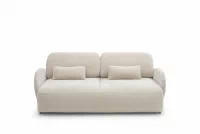 Pohovka s funkciou spania Dinel - béžový šenil Vibe 06 Pohovka s funkciou spánku Dinel - béžový šenil Vibe 06