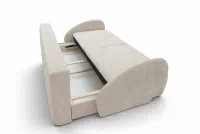 Pohovka s funkciou spania Dinel - béžový šenil Vibe 06 Pohovka s funkciou spánku Dinel - béžový šenil Vibe 06