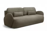 Canapea extensibilă Dinel - stofă maro Freya 210.06 Canapea z funkcja de dormit Dinel - brazowa Produse tricotate Freya 210.06