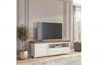 Komoda RTV Evora 40 - 181 cm - abisko ash / dub lefkas Světlá  Skříňka tv