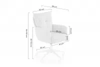 Detská kancelárska stolička Tilo čalúnená - ružová Stolička dzieciece biurowe Calma čalúnená - rozowe