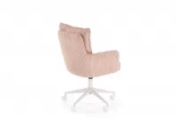 Detská kancelárska stolička Tilo čalúnená - ružová Stolička dzieciece biurowe Tilo čalúnená - rozowe