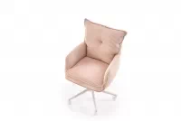 Detská kancelárska stolička Tilo čalúnená - ružová Stolička dzieciece biurowe Tilo čalúnená - rozowe