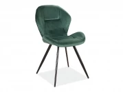 Židle Ginger Velvet - černá / Bluvel 78 zelená židle ginger velvet Černá konstrukce / Zelený bluvel 78