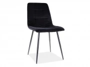 Židle Mila Matt Velvet 99 - černá židle mila matt velvet 99 Černá konstrukce / Černý