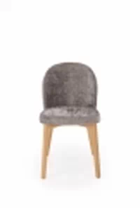 Stolička čalúnená Isario - sivá látka Cremona 96 / dub prírodný Stolička čalúnená Isario - Popolový Cremona 96 / Dub prírodné