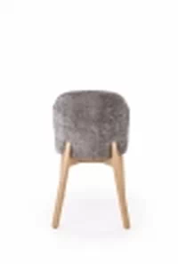 Stolička čalúnená Isario - sivá látka Cremona 96 / dub prírodný Stolička čalúnená Isario - Popolový Cremona 96 / Dub prírodné