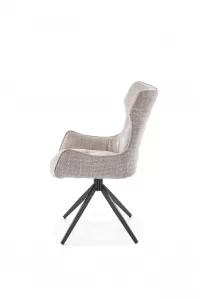 Otočená čalúnená stolička Rippla - popolavá Stolička čalúnená rippla otočna - popielate