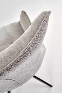 Otočená čalúnená stolička Rippla - popolavá Stolička čalúnená rippla otočna - popielate