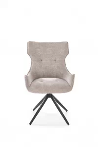 Otočená čalúnená stolička Rippla - popolavá Stolička čalúnená rippla otočna - popielate