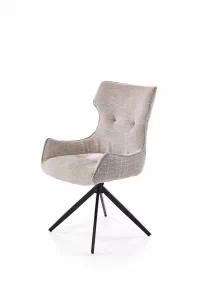 Otočená čalúnená stolička Rippla - popolavá Stolička čalúnená rippla otočna - popielate