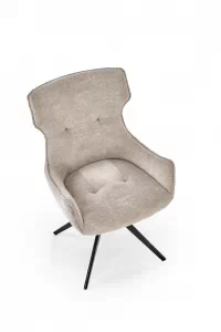 Otočená čalúnená stolička Rippla - popolavá Stolička čalúnená rippla otočna - popielate