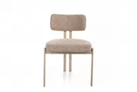 Čalúnená stolička Seluvo - béžová / kašmír Stolička čalúnená Seluvo - Béžová / kašmír
