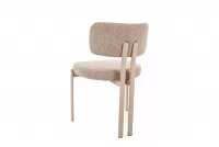 Čalúnená stolička Seluvo - béžová / kašmír Stolička čalúnená Seluvo - Béžová / kašmír