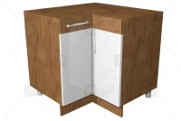 Kuchyně Vindigo - Komplet L 330x340 - Komplet nábytku kuchyňského Vindigo 89x89 DN 1F BB - skříňka dolní rohová
