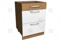 Kuchyně Vindigo - Komplet L 330x340 - Komplet nábytku kuchyňského Vindigo 60 D 3S BB - dolní skříňka s třemi zásuvkami