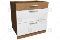 Kuchyně Vindigo - Komplet L 330x340 - Komplet nábytku kuchyňského Vindigo 80 D 3S BB - dolní skříňka s třemi zásuvkami