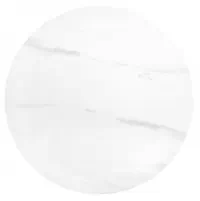 Kulatý konferenční stolek Leila 60 cm – bílý mramor / černá leila 2 Konferenční stolek, bílá mramor / černá (2p=1szt)