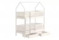 Nemos emeletes gyerekágy - fehér / 80x200 Lozko pavilon Nemos 80x200 pietrowe - fehér
