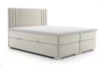 Boxspring postel Cyntia 160x200 cm čalouněné, wysokie wezglowie 