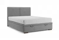 Čalouněná boxspring postel Lektis 140x200 s úložným prostorem - medově hnědá látka Maya 06 / nohy wenge Postel boxspring Lektis 140x200 s úložným prostorem- šedá potahová látka snadno čistitelný Maya 18 / Nohy dřevěná wenge