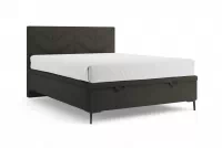 Boxspring posteľ Lindi 140x200 S vnútorným úložným priestorom- Tmavý šedý szenil Perfect Harmony 99 / nožičky čierny  Boxspring posteľ Lindi 140x200 S vnútorným úložným priestorom- Tmavý šedý szenil Perfect Harmony 99 / nožičky čierny 