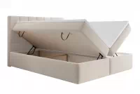 Kontinentálna posteľ Mareli 160x200 s úložným priestorom - béžová buklé Quelle 03 Boxspring posteľ Mareli 160x200 s úložným priestorom - Béžová bukla Quelle 03