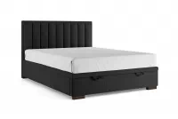 Boxspring posteľ Misel 160x200 S vnútorným úložným priestorom- Čierny zamat Magic Velvet 2219 / nožičky Venge Boxspring posteľ Misel 160x200 S vnútorným úložným priestorom- Čierny zamat Magic Velvet 2219 / nožičky Venge