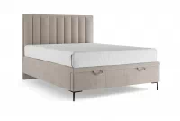 Boxspring posteľ Misel 180x200 S vnútorným úložným priestorom- béžový zamat Magic Velvet 2210 / nožičky čierny  Boxspring posteľ Misel 180x200 S vnútorným úložným priestorom- béžový zamat Magic Velvet 2210 / nožičky čierny 