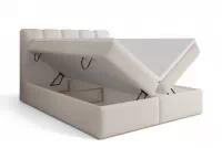Kontinentálna posteľ Tenor 160x200 s úložným priestorom - béžová bouclé Quelle 03 Boxspring posteľ Tenor 160x200 s úložným priestorom - Béžová bukla Quelle 03