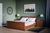 Manželská posteľ Sonata - 160x200 cm - gaštan Posteľ Sonata - 160x200 - gaštan szlachetny
